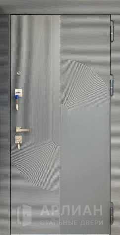 Фото №2 «Современная дверь с фрезеровкой и покрытием антрацит №746»