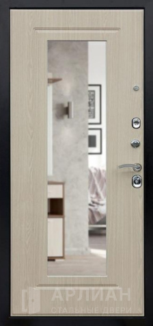 Фото №2 «Дизайнерская дверь с большим зеркалом и патиной №45»